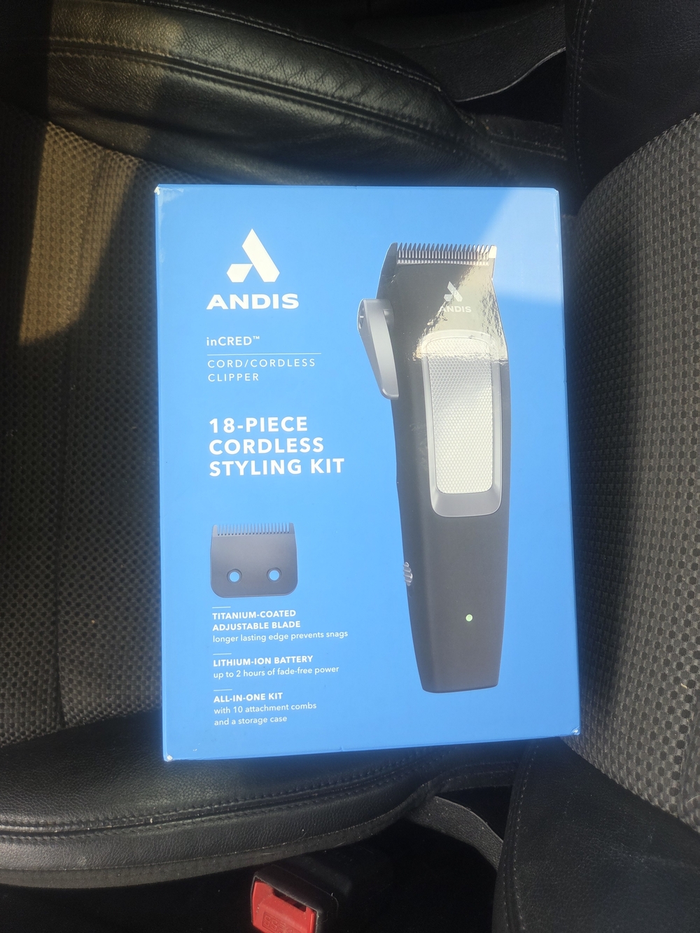 Andis Cord/Cordless Clipper Kit - Blue